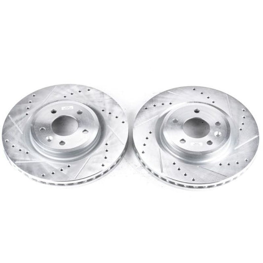 Power Stop 09-11 Ford Flex Front Evolution Drilled & Slotted Rotors - Pair