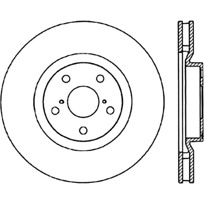 StopTech Power Slot 5/93-98 Supra Turbo Front Right SportStop CRYO Slotted Rotor