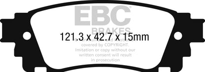 EBC 2017+ Toyota C-HR 2.0L Greenstuff Rear Brake Pads