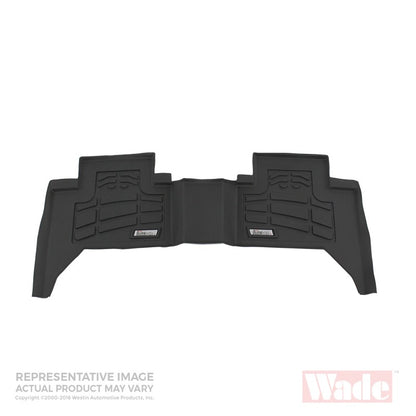 Westin 2009-2018 Dodge/Ram Quad Cab Wade Sure-Fit Floor Liners 2nd Row - Black