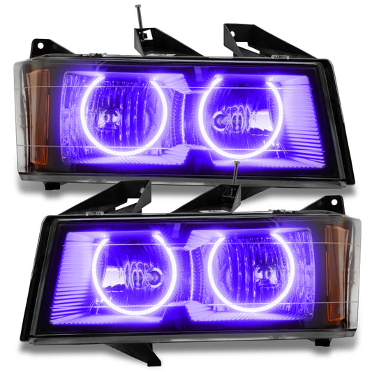 Oracle Lighting 04-12 Chevrolet Colorado Pre-Assembled LED Halo Headlights -UV/Purple NO RETURNS