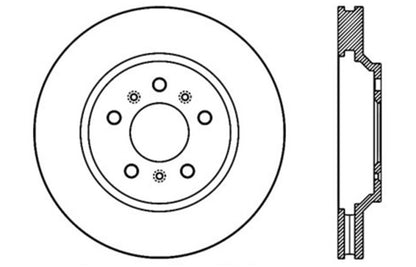 StopTech Drilled Sport Brake Rotor