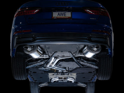 AWE Audi 2019-2023 C8 A6/A7 3.0T Touring Edition Cat-back Exhaust- Turn Downs