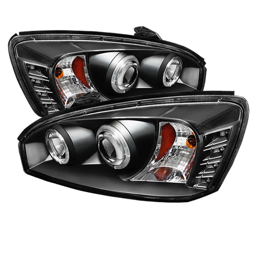 Spyder Chevy Malibu 04-07 Projector Headlights LED Halo LED Black High H1 Low H1 PRO-YD-CM04-HL-BK