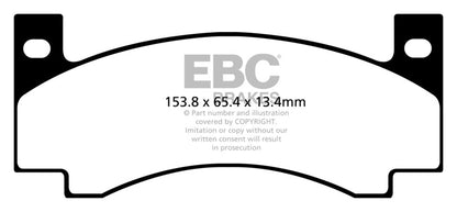 EBC 71-72 Amc Ambassador 4.2 Yellowstuff Front Brake Pads