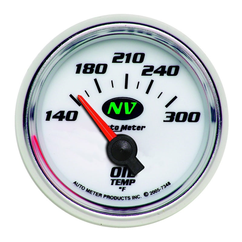 AutoMeter Gauge Oil Temp 2-1/16in. 140-300 Deg. F Electric NV
