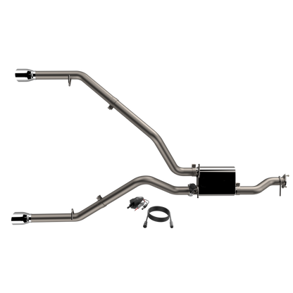 QTP 2019 + Ram 1500 CC/SB 5.7L Screamer 304 SS Cat Back Exhaust Split Rear Exit w/3in Tips