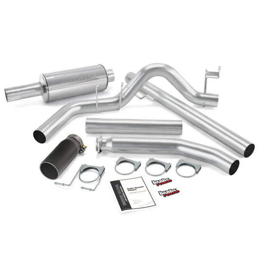 Banks Power 98-02 Dodge 5.9L Std Cab Monster Exhaust System - SS Single Exhaust w/ Black Tip
