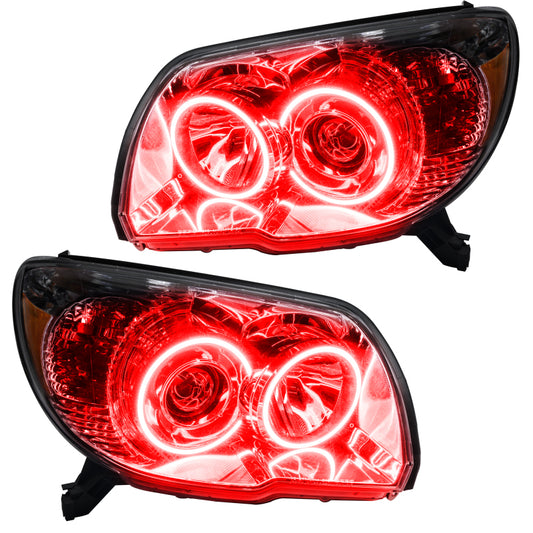 Oracle Lighting 06-09 Toyota 4-Runner Sport Pre-Assembled LED Halo Headlights -Red