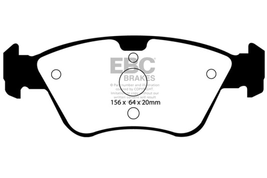 EBC 03-08 Chrysler Crossfire 3.2 Greenstuff Front Brake Pads