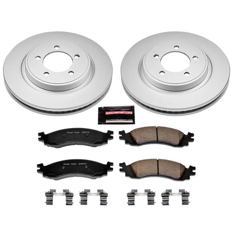 Power Stop 06-10 Ford Explorer Front Z17 Evolution Geomet Coated Brake Kit