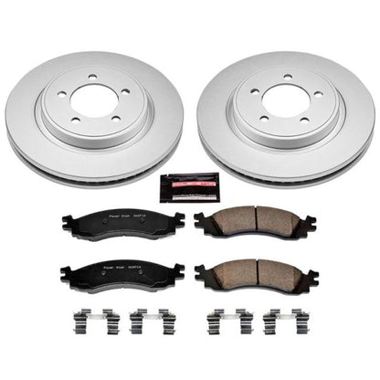 Power Stop 06-10 Ford Explorer Front Z17 Evolution Geomet Coated Brake Kit