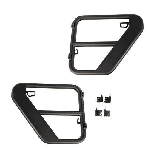 Rugged Ridge Fortis Tube Doors Rear 07-18 Jeep Wrangler JK 4-Dr