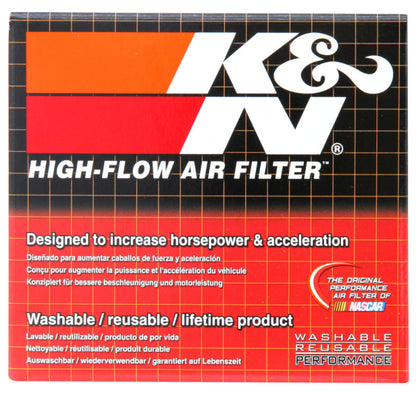 K&N Universal Rubber Filter Round Tapered 1-11/16 Flange 3.5in Base OD x 2in Top OD x 4in H