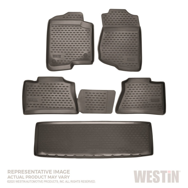 Westin 18-20 Honda Odyssey Profile Liners Front 2nd and 3rd Row Set - Black