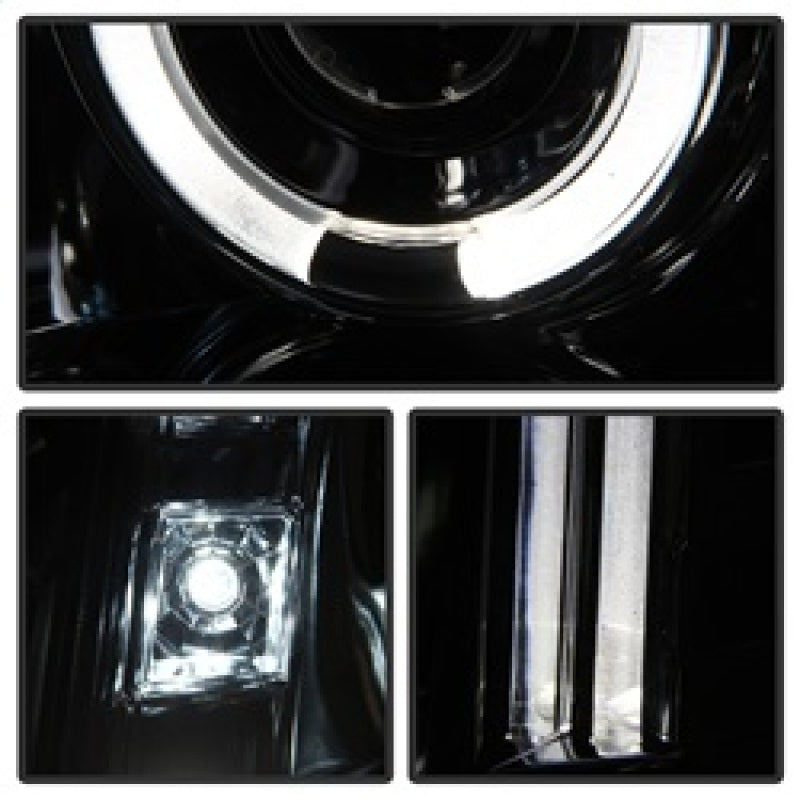 Spyder GMC Yukon 07-14/GMC Yukon XL 07-14 Projector Headlights LED Halo LED Chrome PRO-YD-GY07-HL-C