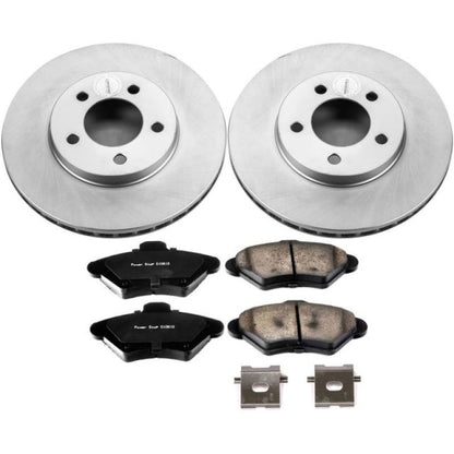 Power Stop 93-97 Ford Thunderbird Front Z17 Evolution Geomet Coated Brake Kit