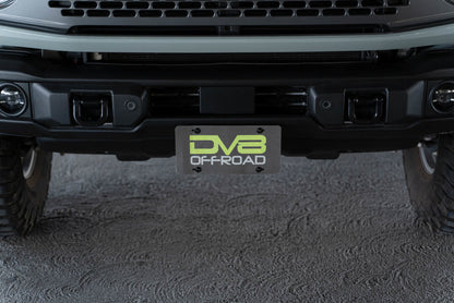 DV8 Offroad 21-23 Ford Bronco Capable Bumper Front License Plate Mount