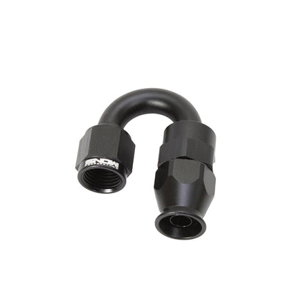 Snow -6AN 180 Degree PTFE Hose End (Black)