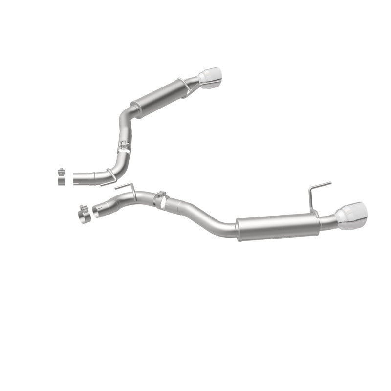 MagnaFlow Axle Back, SS, 2.5in, Competition, Dual Split Polish 4.5in Tip 2015 Ford Mustang Ecoboost