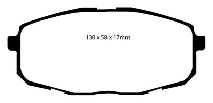 EBC 09-12 Hyundai Elantra 2.0 Touring Yellowstuff Front Brake Pads