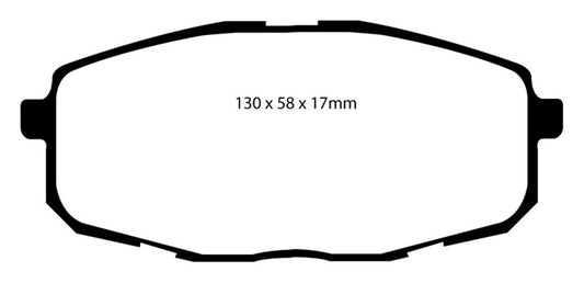 EBC 09-12 Hyundai Elantra 2.0 Touring Redstuff Front Brake Pads