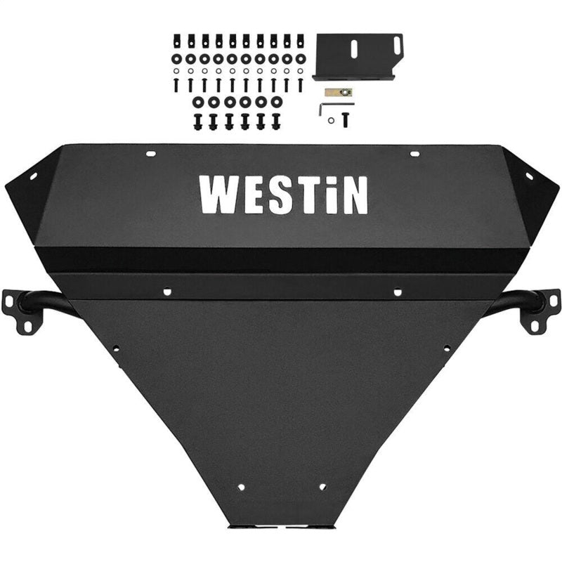 Westin 2014-2018 Chevy Silverado 1500 Outlaw Bumper Skid Plate - Textured Black