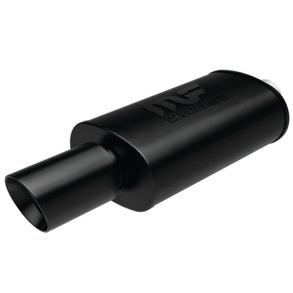 MagnaFlow Muffler with Tip Mag Blk 14x5x8 2.25/4