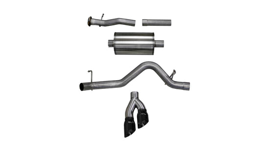 Corsa 2015-2016 Chevy Colorado 3.6L V6 Sport Cat-Back Exhaust 4in Black Pro Series Tips