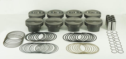 Mahle MS Piston Set SBC 400ci 4.125in Bore 3.5/3.75stk 6.125/6in Rod .927 Pin 12.3/13.1 CR Set of 8