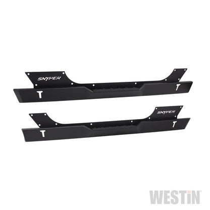 Westin/Snyper 07-17 Jeep Wrangler Rock Slider Steps - Textured Black