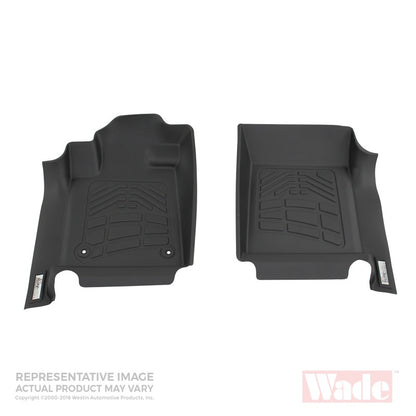 Westin 2002-2008 Dodge Ram Reg/Quad/Crew Cab 4WD Wade Sure-Fit Floor Liners Front - Black