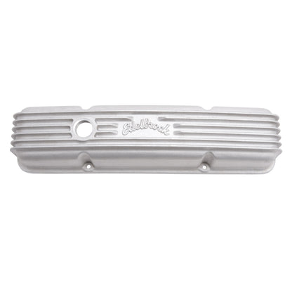 Edelbrock Valve Cover Classic Series Chevrolet 1959-1986 262-400 CI V8 w/ Oil Fill Hole Satin