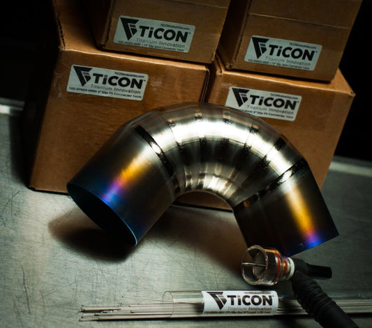 Ticon Industries 1.88in 7.5 Degree 1D/1.88in CLR Tight Radius 1mm Wall Titanium Pie Cuts - 6pk