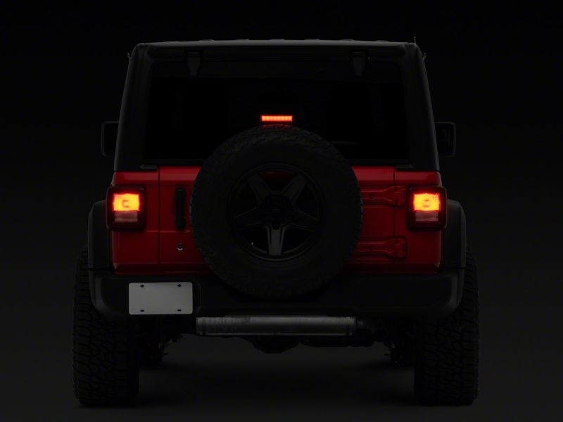 Raxiom 18-23 Jeep Wrangler JL Axial Series Hyper Flash LED Third Brake Light- Smoked