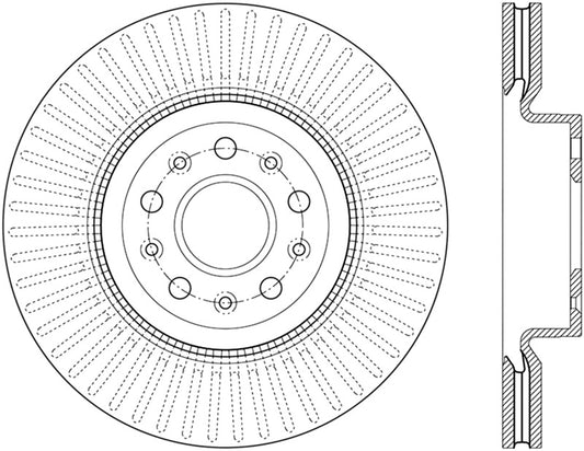 StopTech 14-18 Cadillac CTS Cryo-Stop Front Premium Rotor