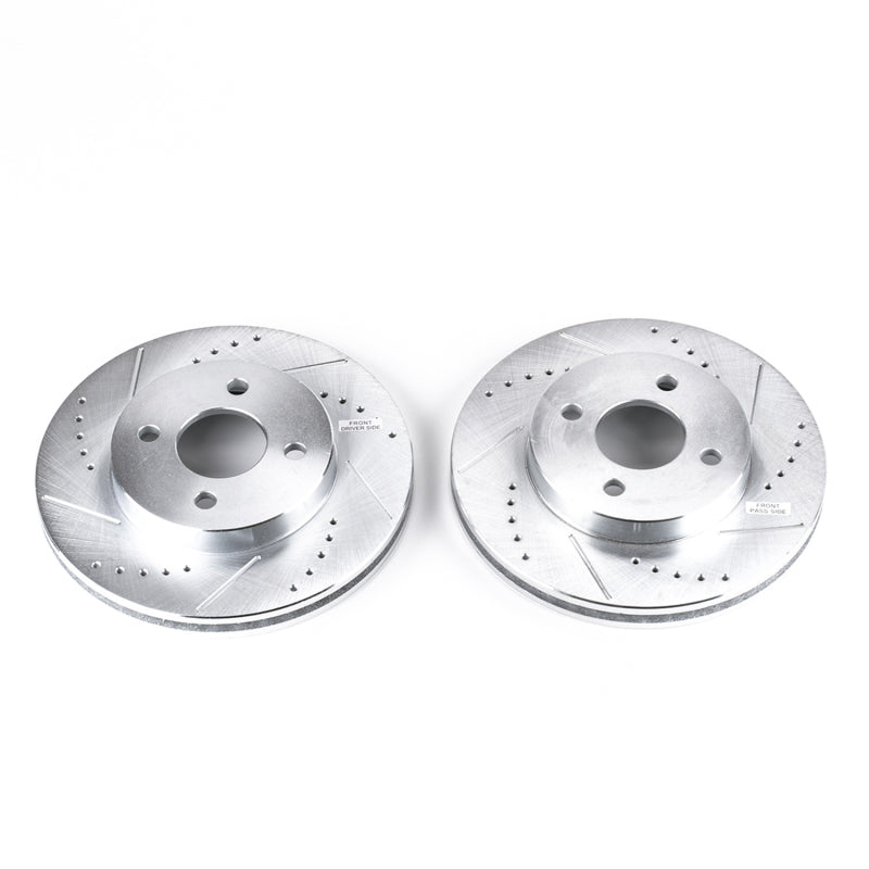 Power Stop 05-10 Chevrolet Cobalt Front Evolution Drilled & Slotted Rotors - Pair