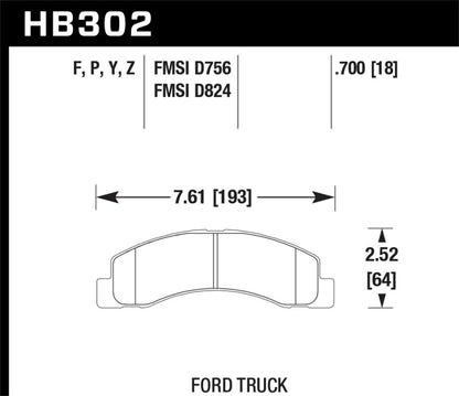 Hawk Performance Ceramic Street Brake Pads