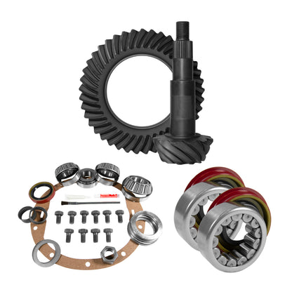 Yukon 8.5in GM 3.73 Rear Ring & Pinion Install Kit Axle Bearings 1.625in Case Journal