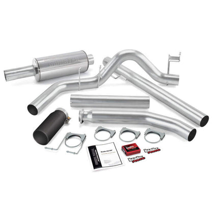 Banks Power 02 Dodge 5.9L Ext Cab Git-Kit - SS Single Exhaust w/ Black Tip