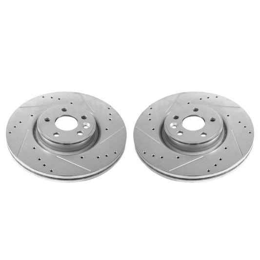 Power Stop 12-18 Volvo S60 Front Evolution Drilled & Slotted Rotors - Pair