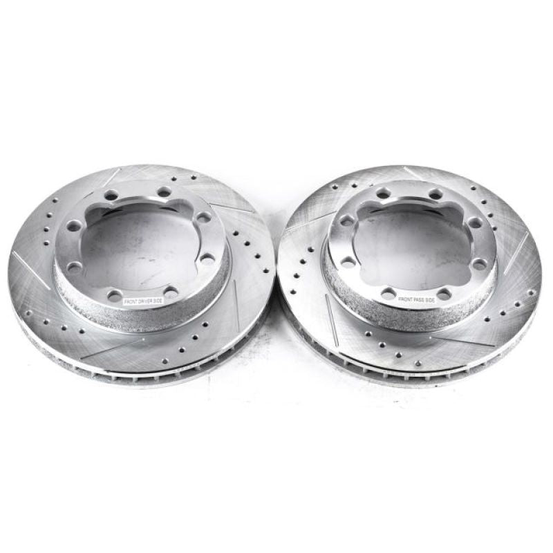 Power Stop 94-99 Chevrolet K1500 Suburban Front Evolution Drilled & Slotted Rotors - Pair