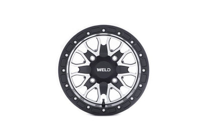 Weld UTV RF Series Raptor U501 15x10 Raptor Beadlock 4x136 5BS Satin BLK MIL