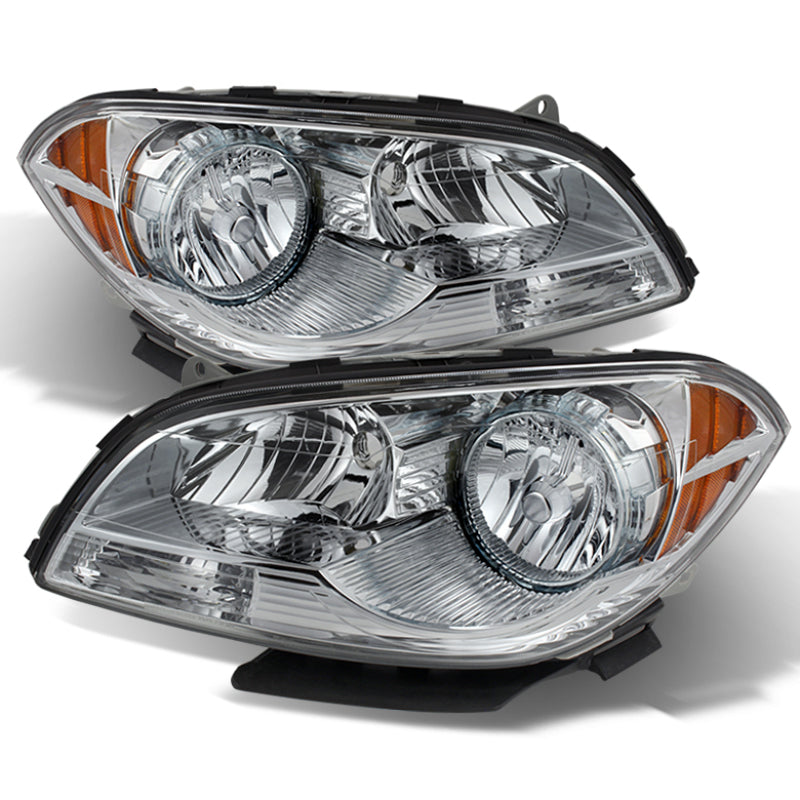 Xtune Chevy Malibu 2008-2012 Crystal Headlights Chrome HD-JH-CMA08-AM-C