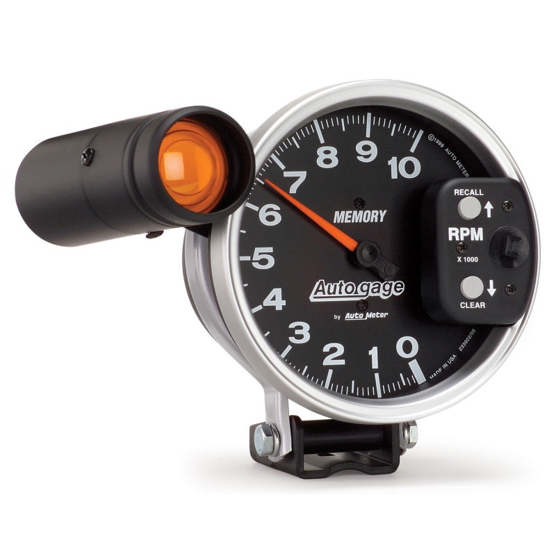 Autometer 5 inch 10K RPM w/ Monster Shift Lite / Memory Pedestal Tachometer