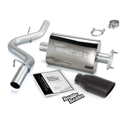 Banks Power 04-06 Jeep 4.0L Wrangler Monster Exhaust System - SS Single Exhaust w/ Black Tip