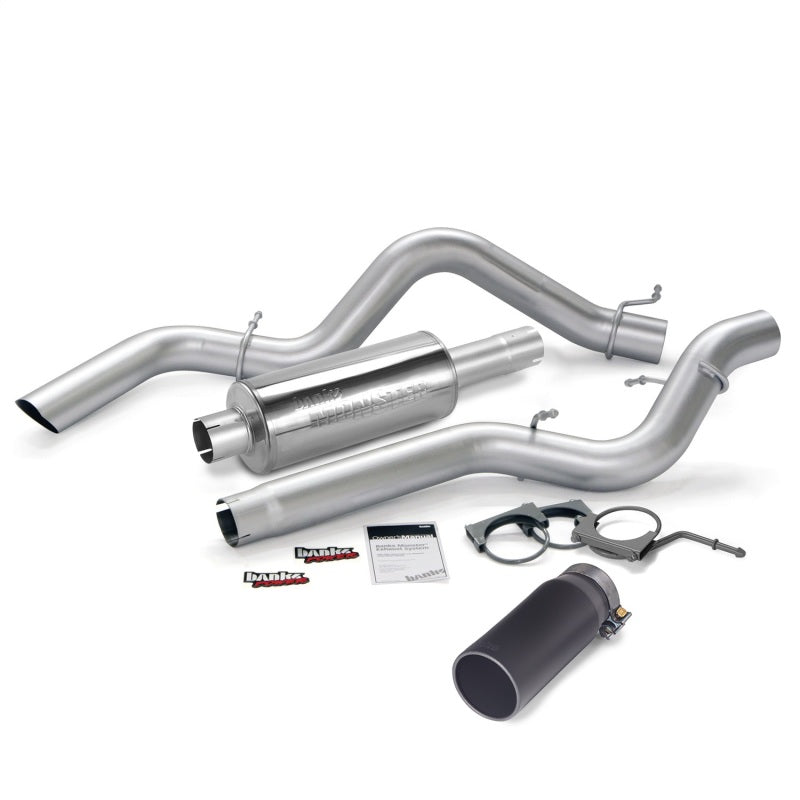 Banks Power 06-07 Chevy 6.6L SCLB Monster Exhaust System - SS Single Exhaust w/ Black Tip