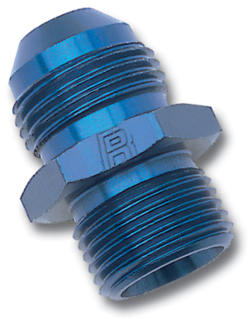 Russell Performance -6 AN Flare to 10mm x 1.5 Metric Thread Adapter (Blue)