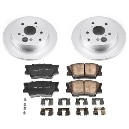 Power Stop 09-10 Pontiac Vibe Rear Z17 Evolution Geomet Coated Brake Kit