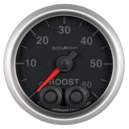 Autometer Elite 52mm 0-60 PSI Boost Peak & Warn w/ Electronic Control Gauge